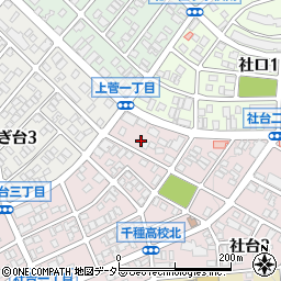 愛知県名古屋市名東区社台2丁目155周辺の地図