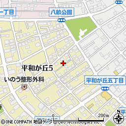 愛知県名古屋市名東区平和が丘5丁目147周辺の地図