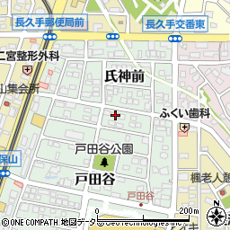 愛知県長久手市戸田谷301周辺の地図