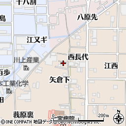愛知県あま市七宝町下田矢倉下周辺の地図