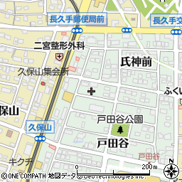 愛知県長久手市戸田谷209周辺の地図