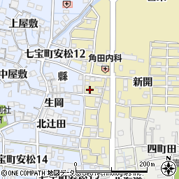 愛知県あま市七宝町遠島鳥居先周辺の地図