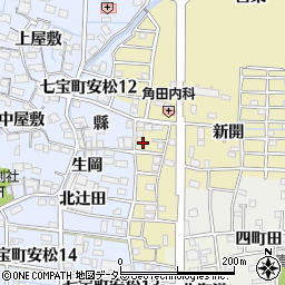 愛知県あま市七宝町遠島（鳥居先）周辺の地図