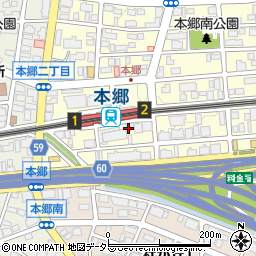 トヨタレンタリース愛知本郷駅前店周辺の地図