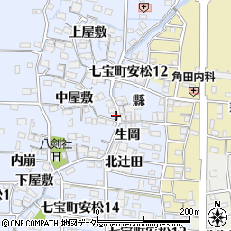 愛知県あま市七宝町安松中屋敷2071周辺の地図
