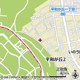 愛知県名古屋市名東区平和が丘2丁目76周辺の地図