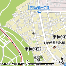 愛知県名古屋市名東区平和が丘2丁目89周辺の地図