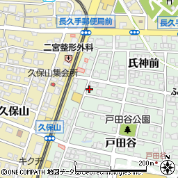 愛知県長久手市戸田谷212周辺の地図