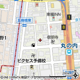 新進本社周辺の地図