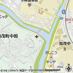 津山市加茂中原会館周辺の地図