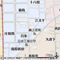 愛知県あま市乙之子八反田周辺の地図