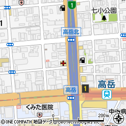 ガスト高岳店周辺の地図