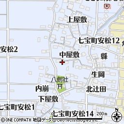 愛知県あま市七宝町安松中屋敷2090周辺の地図