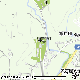 愛知県豊田市猿投町大城周辺の地図