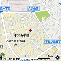 愛知県名古屋市名東区平和が丘5丁目131周辺の地図