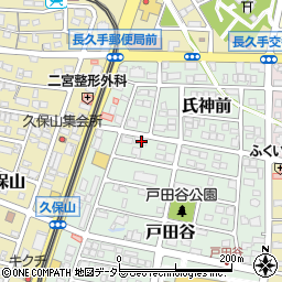 愛知県長久手市戸田谷202周辺の地図