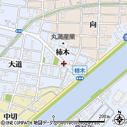愛知県海部郡大治町北間島柿木周辺の地図