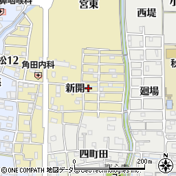 愛知県あま市七宝町遠島（新開）周辺の地図
