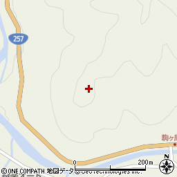 愛知県北設楽郡設楽町西納庫道戸周辺の地図