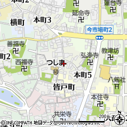 宇佐美タオル店周辺の地図
