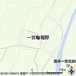 兵庫県宍粟市一宮町福野周辺の地図