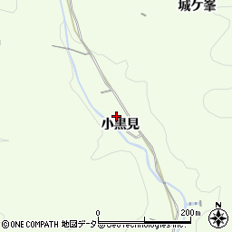 愛知県豊田市猿投町小黒見周辺の地図