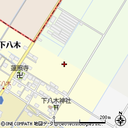 滋賀県愛知郡愛荘町下八木周辺の地図