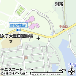 愛知県豊田市猿投町別所周辺の地図