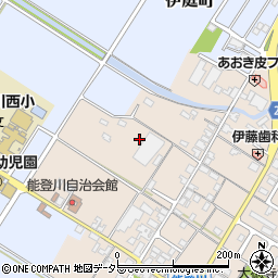 滋賀県東近江市能登川町周辺の地図