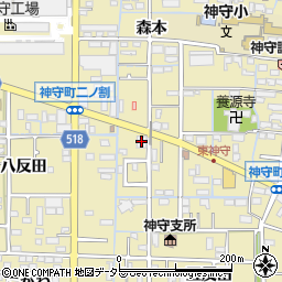 名古屋銀行神守支店周辺の地図