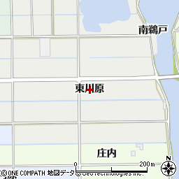 愛知県愛西市戸倉町東川原周辺の地図