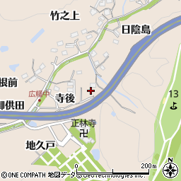 愛知県豊田市広幡町松葉ケ洞口周辺の地図