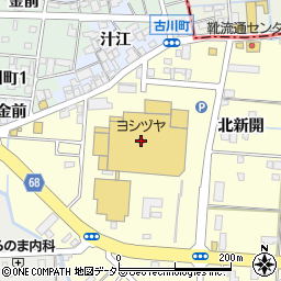 中京銀行イッツボナンザシティヨシヅヤ津島本店 ＡＴＭ周辺の地図