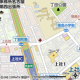愛知県名古屋市名東区丁田町72周辺の地図