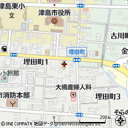 和食麺処サガミ 津島埋田店周辺の地図