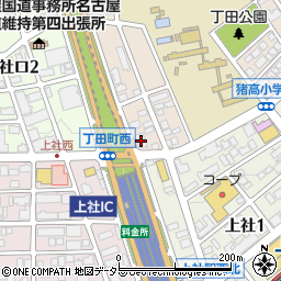愛知県名古屋市名東区丁田町87周辺の地図