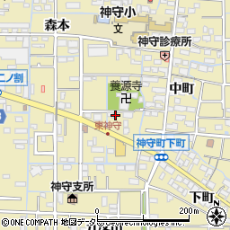 愛知県津島市神守町中町80周辺の地図