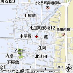 愛知県あま市七宝町安松中屋敷2064周辺の地図