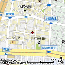 愛知県名古屋市東区代官町28-21周辺の地図
