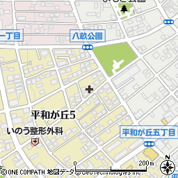 愛知県名古屋市名東区平和が丘5丁目126周辺の地図