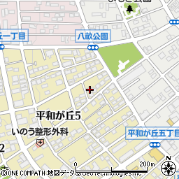 愛知県名古屋市名東区平和が丘5丁目129周辺の地図