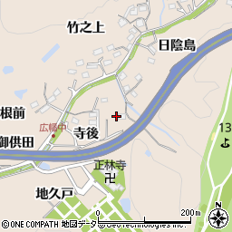 愛知県豊田市広幡町松葉ケ洞奥周辺の地図