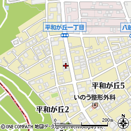 愛知県名古屋市名東区平和が丘2丁目128周辺の地図