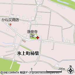 兵庫県丹波市氷上町柿柴205周辺の地図