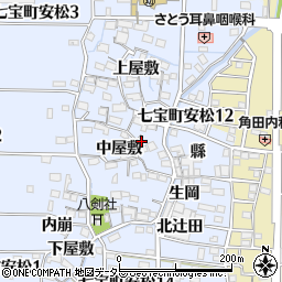 愛知県あま市七宝町安松中屋敷2059-3周辺の地図