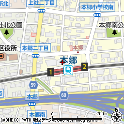 クリエイトＳＤ名古屋本郷駅前店周辺の地図