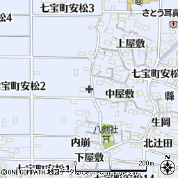 愛知県あま市七宝町安松東万乗周辺の地図
