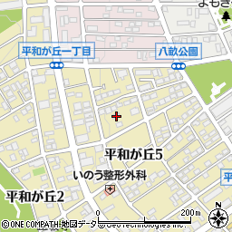 愛知県名古屋市名東区平和が丘5丁目91周辺の地図