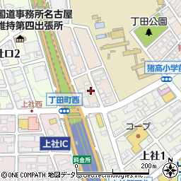 愛知県名古屋市名東区丁田町77周辺の地図