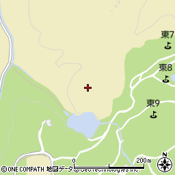 愛知県豊田市月原町寺山周辺の地図